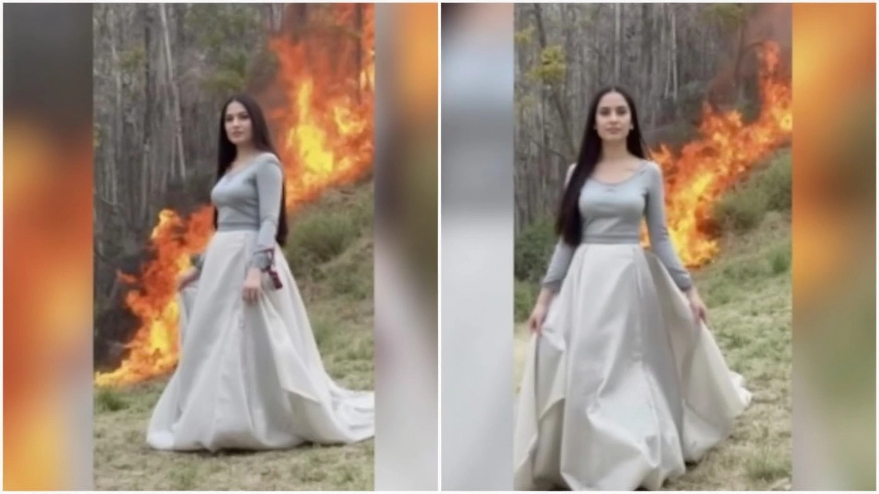 Forest Fire TikTok Video by Star Dolly Ignites Outrage and Legal Storm in Pakistan
