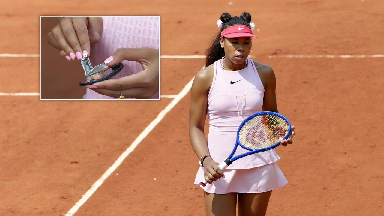 Naomi Osaka Turns Heads with Sakura-Themed Nails in Roland Garros Loss